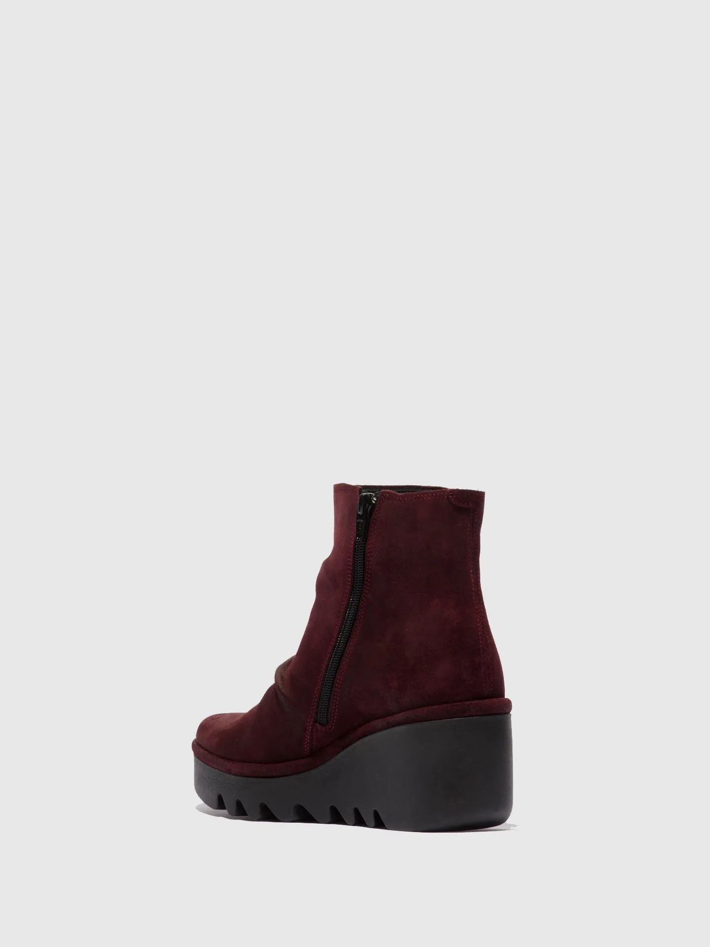 Zip Up Ankle Boots BROM344FLY OILSUEDE WINE sold by Fly London product image thumbnail 3