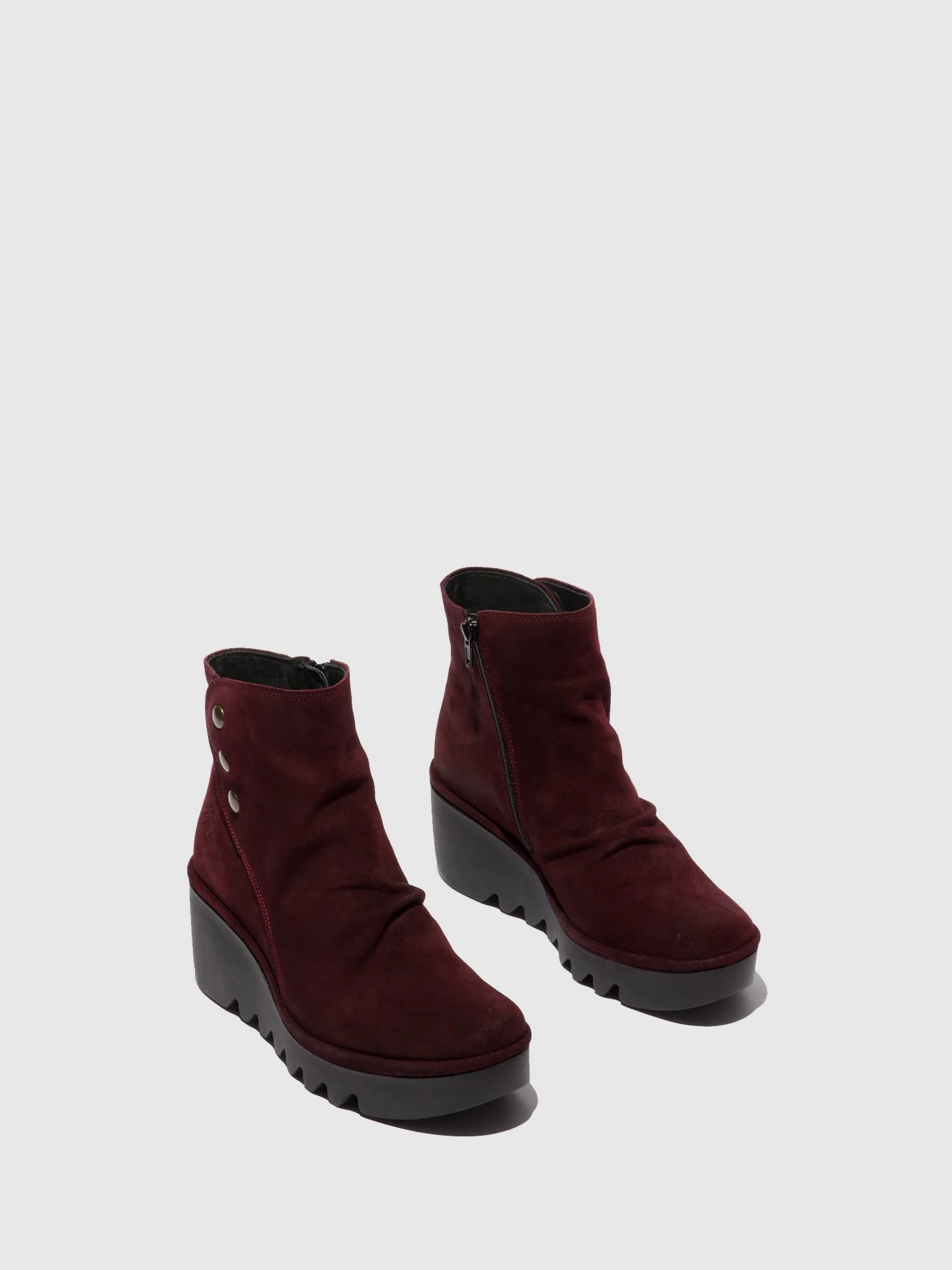 Zip Up Ankle Boots BROM344FLY OILSUEDE WINE sold by Fly London product image thumbnail 2