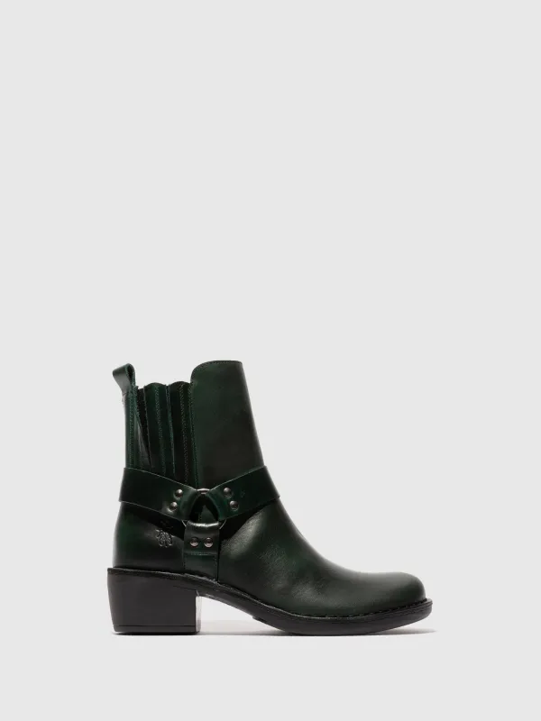 Zip Up Ankle Boots MEBI123FLY PETROL sold by Fly London