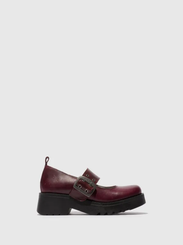 Buckle Shoes MOCH126FLY WINE sold by Fly London