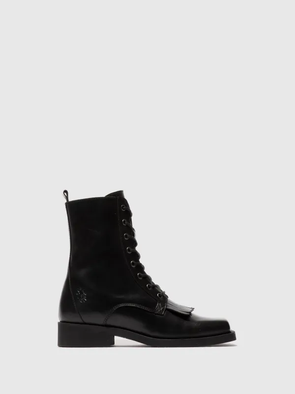 Lace-up Ankle Boots REIT326FLY BLACK sold by Fly London