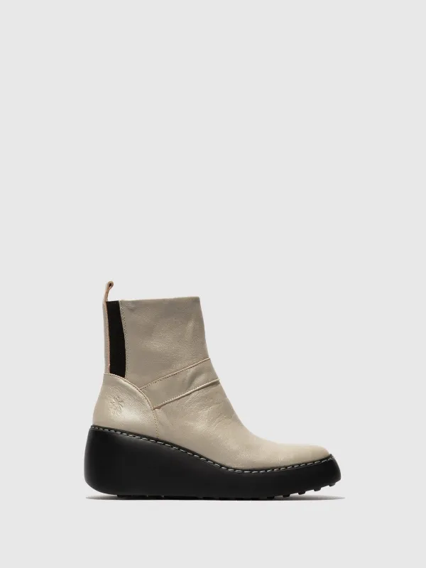 Zip Up Ankle Boots DOXE604FLY SILVER made by Fly London