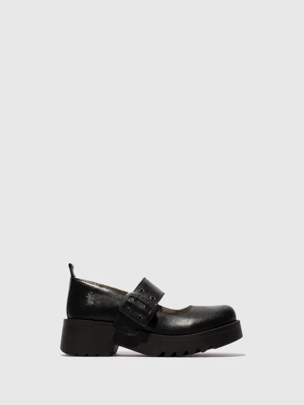 Buckle Shoes MOCH126FLY VALLEY BLACK sold by Fly London