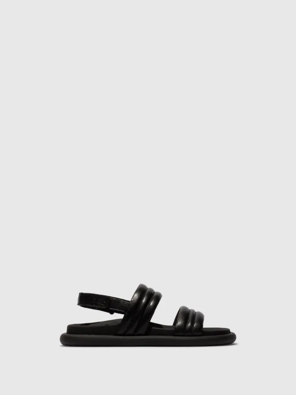 Sling-Back Sandals POUL231FLY BLACK sold by Fly London