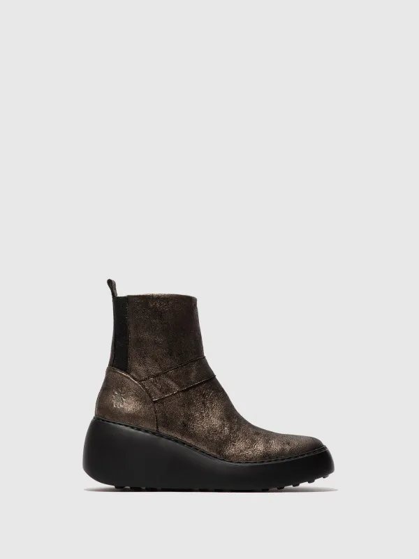 Zip Up Ankle Boots DOXE604FLY GRAPHITE sold by Fly London