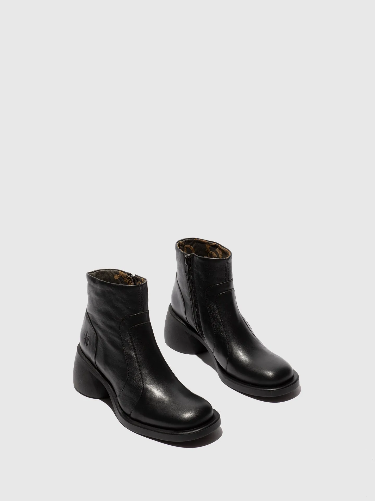 Zip Up Ankle Boots HEWI304FLY BLACK sold by Fly London product image thumbnail 2