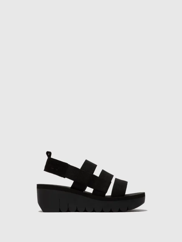 Strappy Sandals YERE847FLY BLACK sold by Fly London