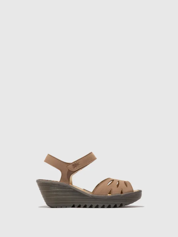 Sling-Back Sandals YAZI479FLY TAUPE made by Fly London