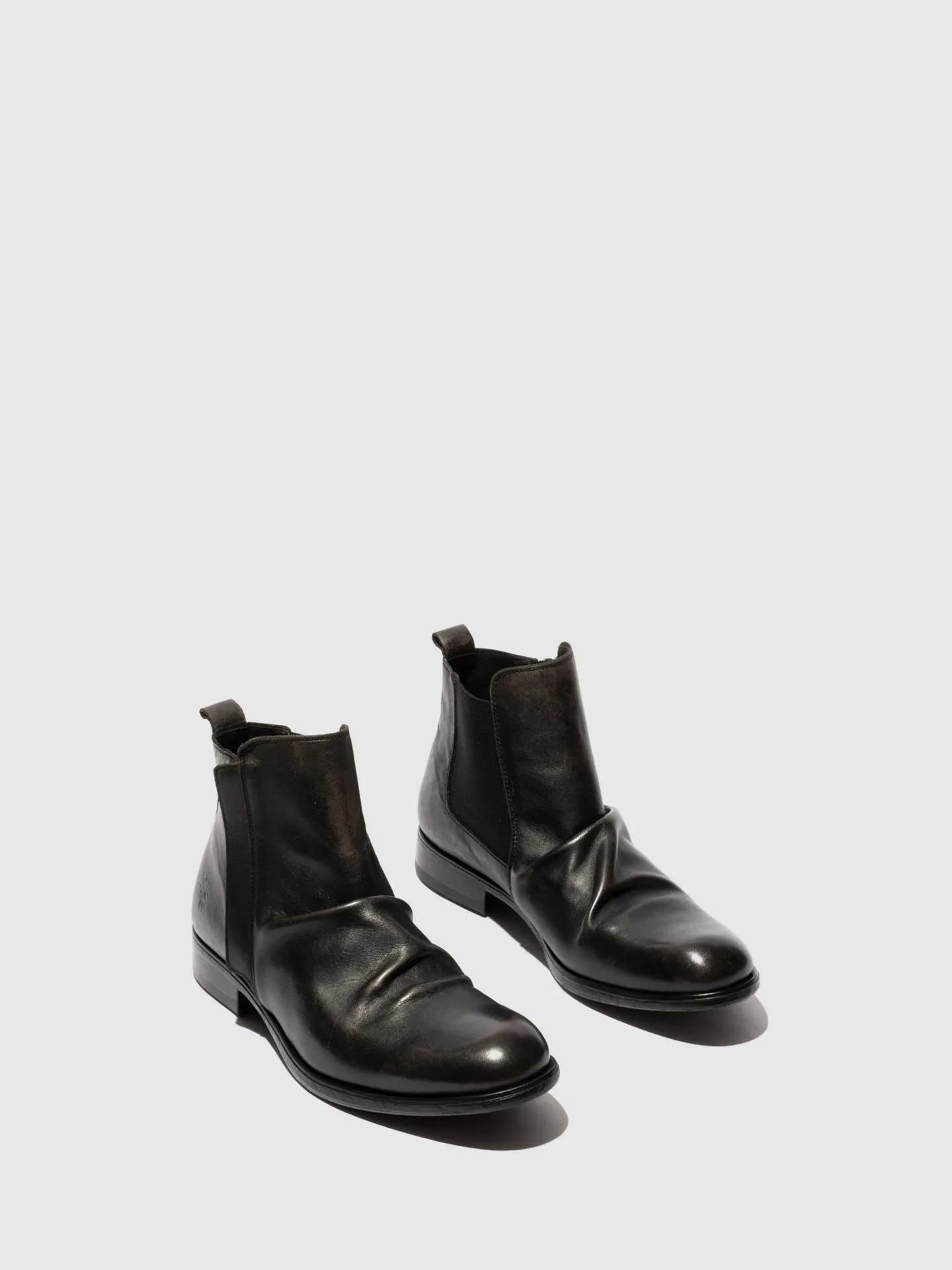 Zip Up Ankle Boots MOWI146FLY WASHED BLACK sold by Fly London product image thumbnail 2