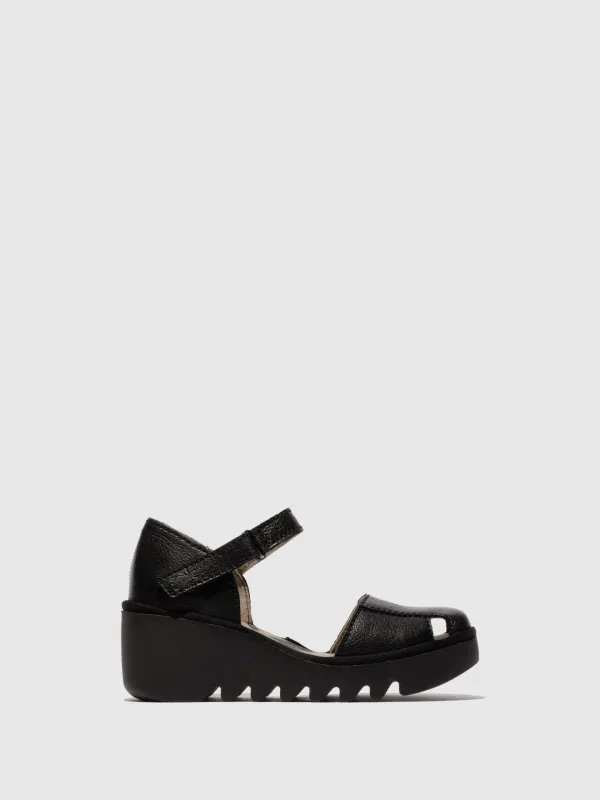 Velcro Sandals BLEY608FLY BLACK sold by Fly London