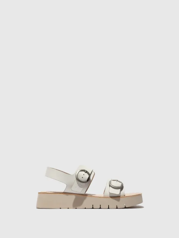 Sling-Back Sandals SOLB260FLY WHITE/NATURAL sold by Fly London
