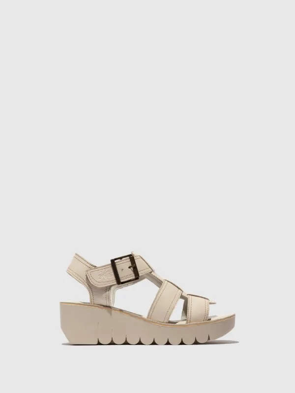 Sling-Back Sandals YUDD236FLY OFF WHITE sold by Fly London
