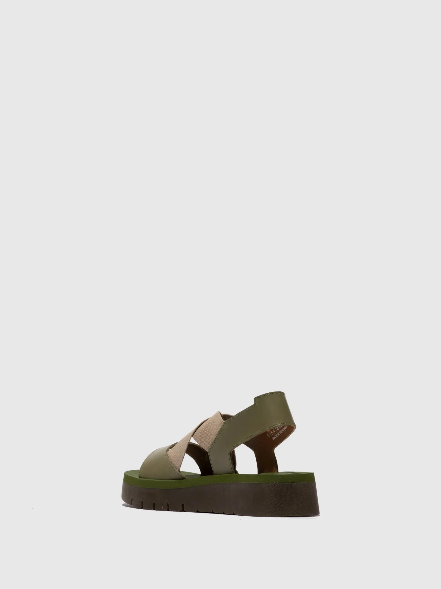 Elasticated Sandals SERK418FLY SMOG/TAUPE/ARMY GREEN sold by Fly London product image thumbnail 3