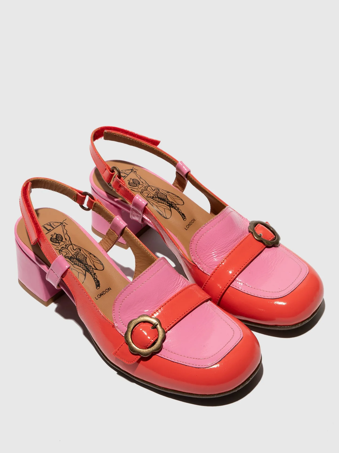 Sling-Back Sandals PEMY456FLY PINK/SCARLET sold by Fly London product image thumbnail 4