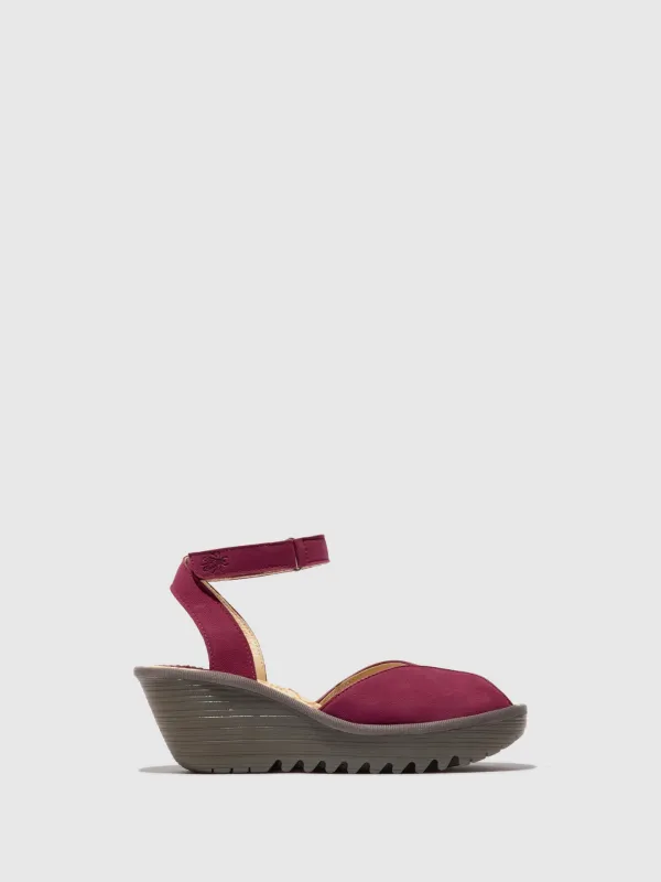 Ankle Strap Sandals YAID552FLY BERRY made by Fly London
