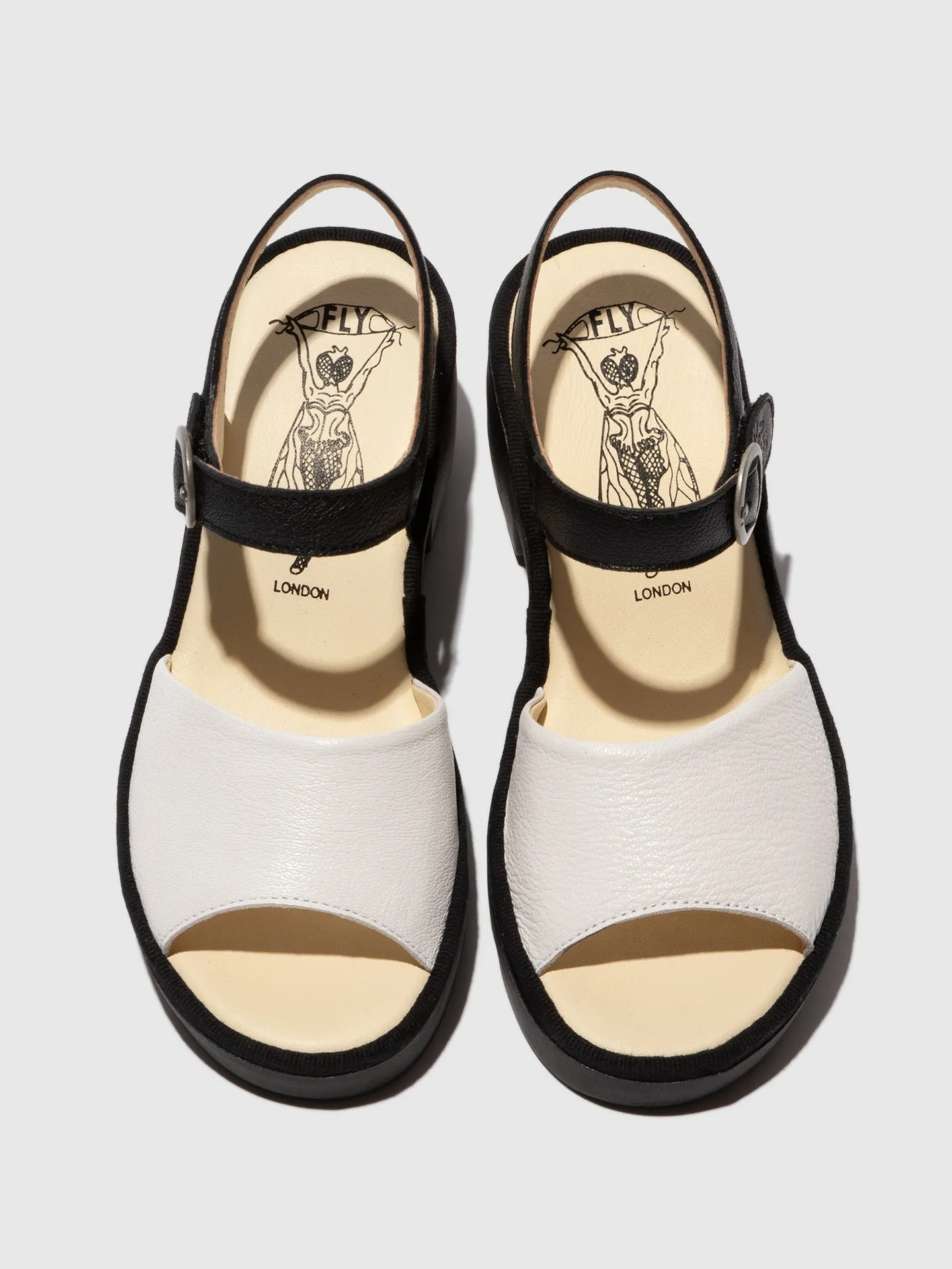 Sling-Back Sandals TULL503FLY WHITE/BLACK sold by Fly London product image thumbnail 4