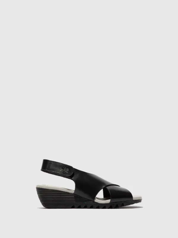Velcro Sandals ORFY447FLY BLACK sold by Fly London