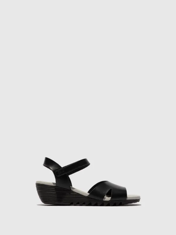 Sling-Back Sandals OLLA446FLY BLACK sold by Fly London