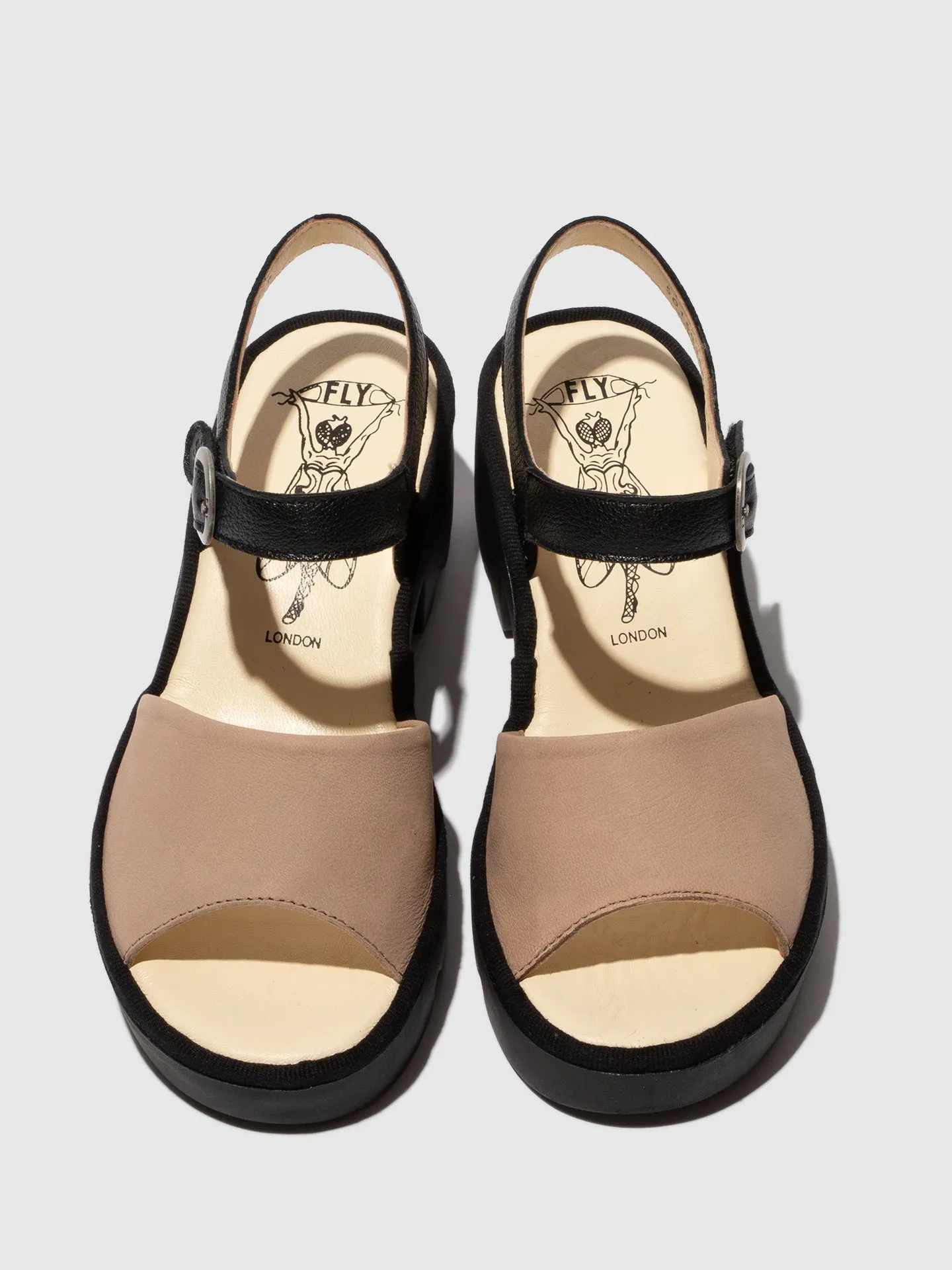 Sling-Back Sandals TULL503FLY TAUPE/BLACK sold by Fly London product image thumbnail 4