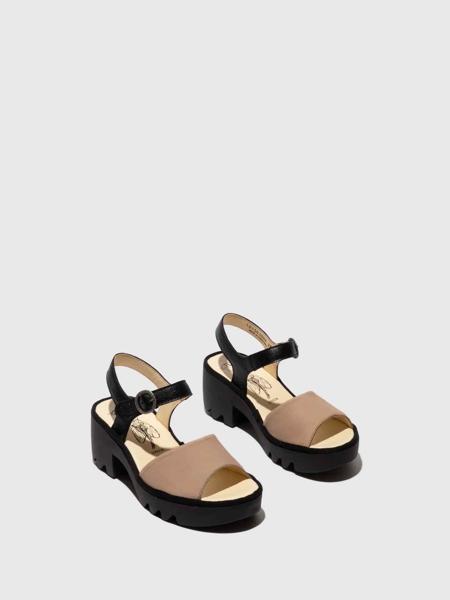 Sling-Back Sandals TULL503FLY TAUPE/BLACK sold by Fly London product image thumbnail 2