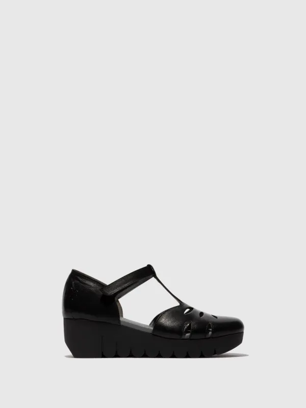 T-Strap Sandals VELT224FLY BLACK made by Fly London