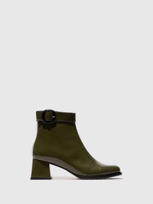 Zip Up Ankle Boots SIRT340FLY SEA KELP sold by Fly London