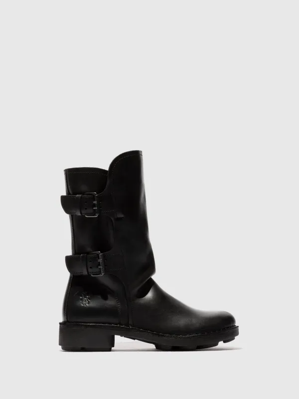 Buckle Ankle Boots NACH177FLY BLACK made by Fly London