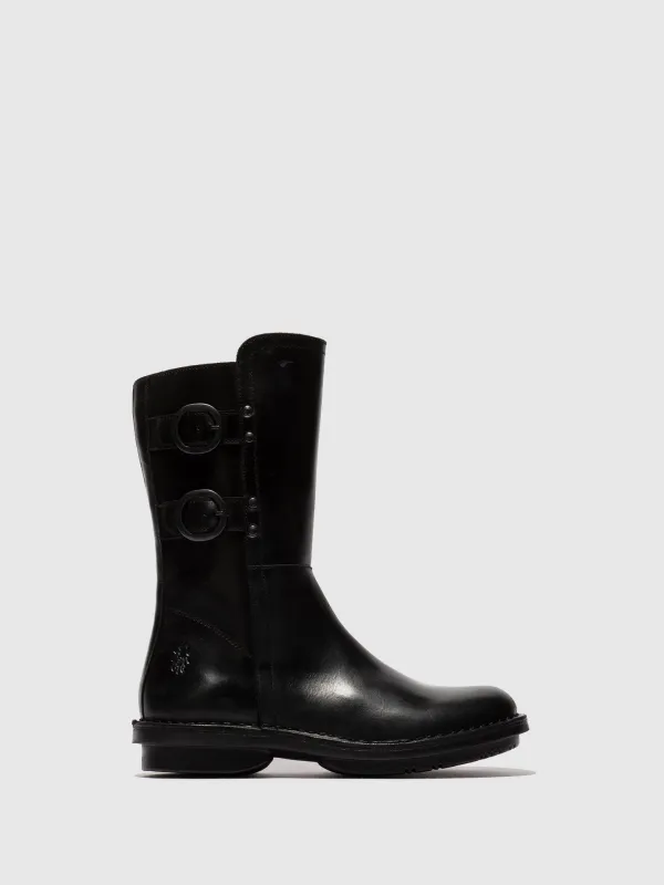 Buckle Ankle Boots FECY169FLY BLACK made by Fly London