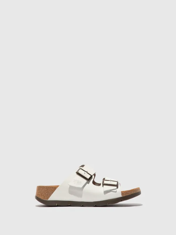 Open Toe Mules CAJA721FLY BRIDLE OFF WHITE sold by Fly London