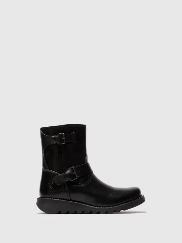 Zip Up Ankle Boots SORF321FLY BLACK sold by Fly London