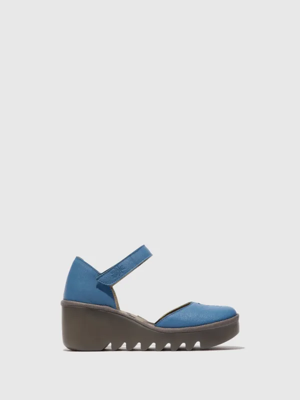 Ankle Strap Sandals BISO305FLY BLUE made by Fly London