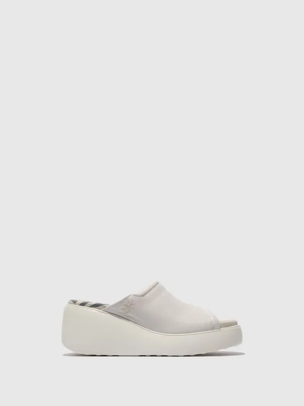 Slip-on Mules DOLI042FLY MOUSSE WHITE sold by Fly London