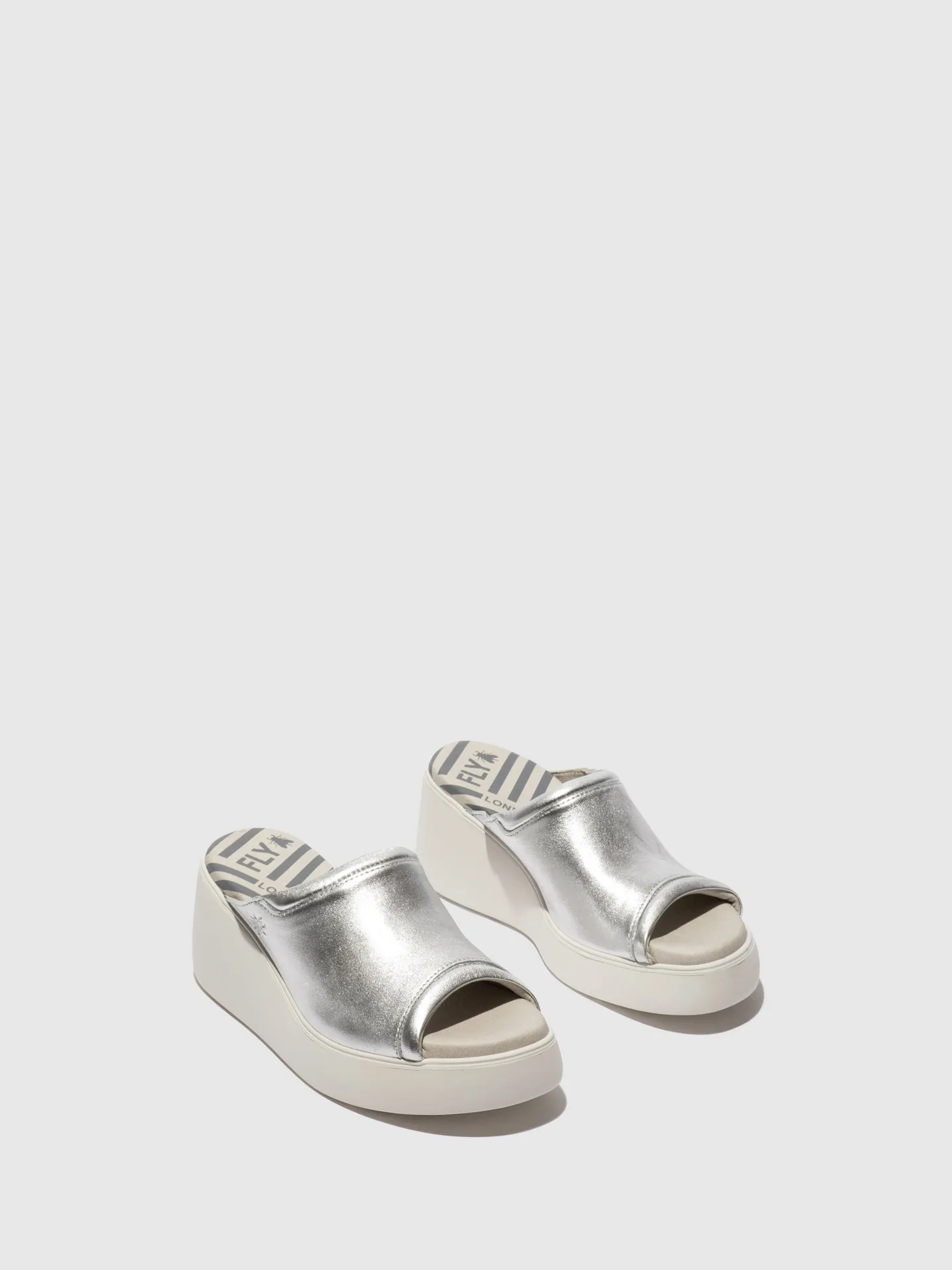 Slip-on Mules DOLI042FLY LAMINATO SILVER sold by Fly London product image thumbnail 2