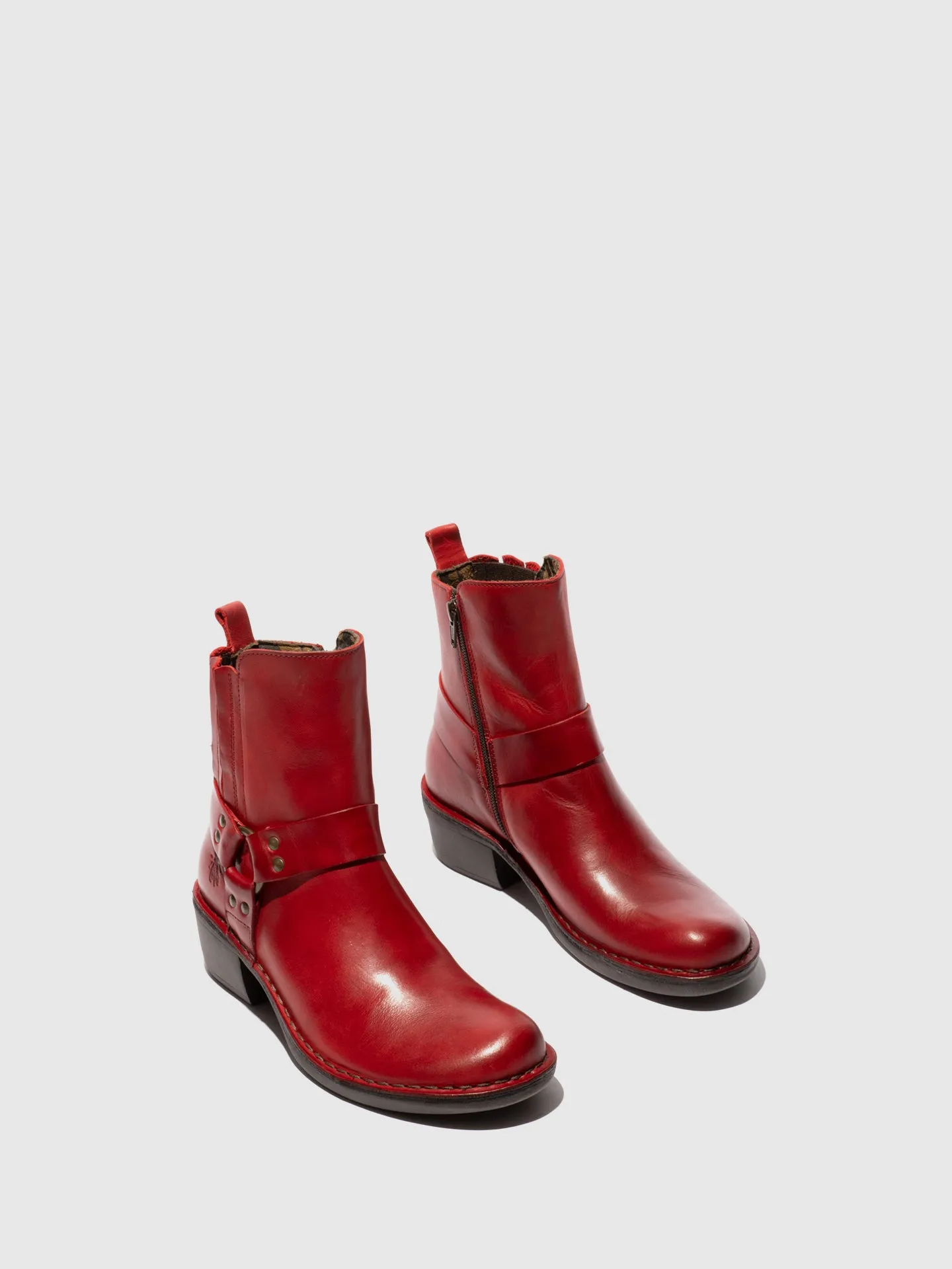 Zip Up Ankle Boots MEBI123FLY RED sold by Fly London product image thumbnail 2