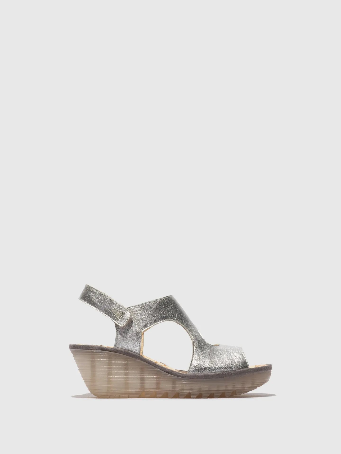 Sling-Back Sandals YOXA576FLY SILVER sold by Fly London