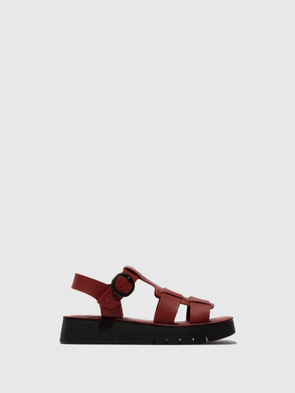 Buckle Sandals SUDY246FLY INTENSE RUST sold by Fly London