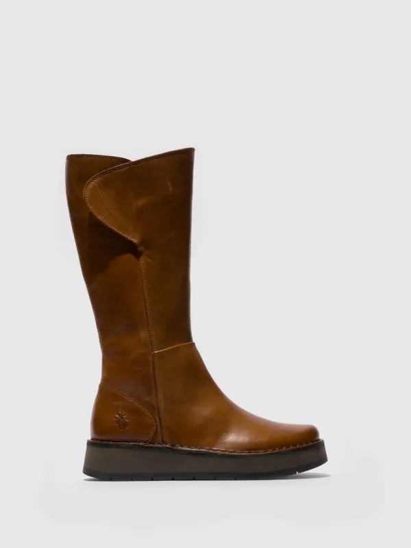 Lace-up Boots RHEA042FLY MID. BROWN made by Fly London