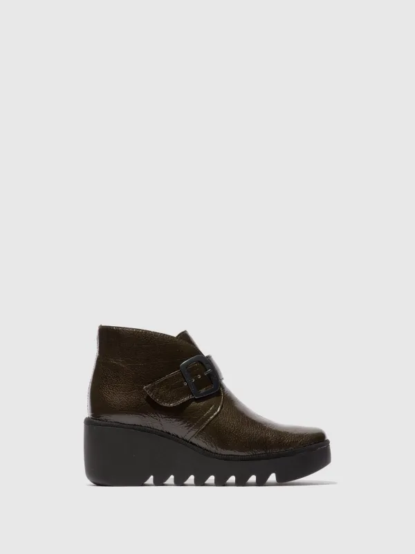 Buckle Ankle Boots BIRT397FLY GREEN sold by Fly London