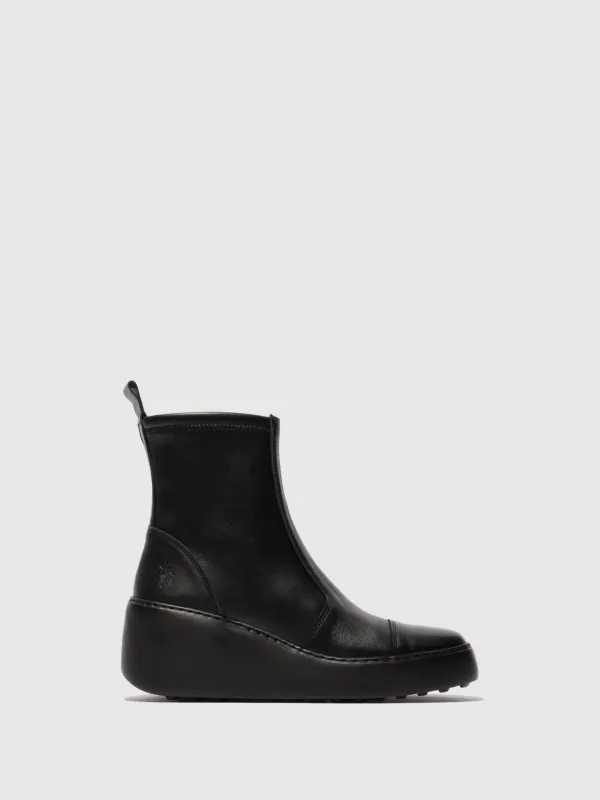 Slip-on Ankle Boots DAIK644FLY BLACK made by Fly London