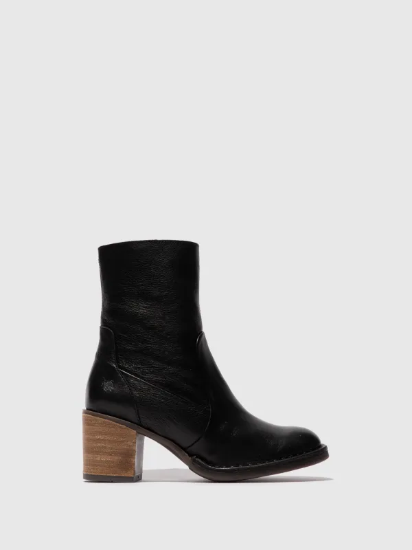 Zip Up Ankle Boots BECY097FLY BLACK sold by Fly London