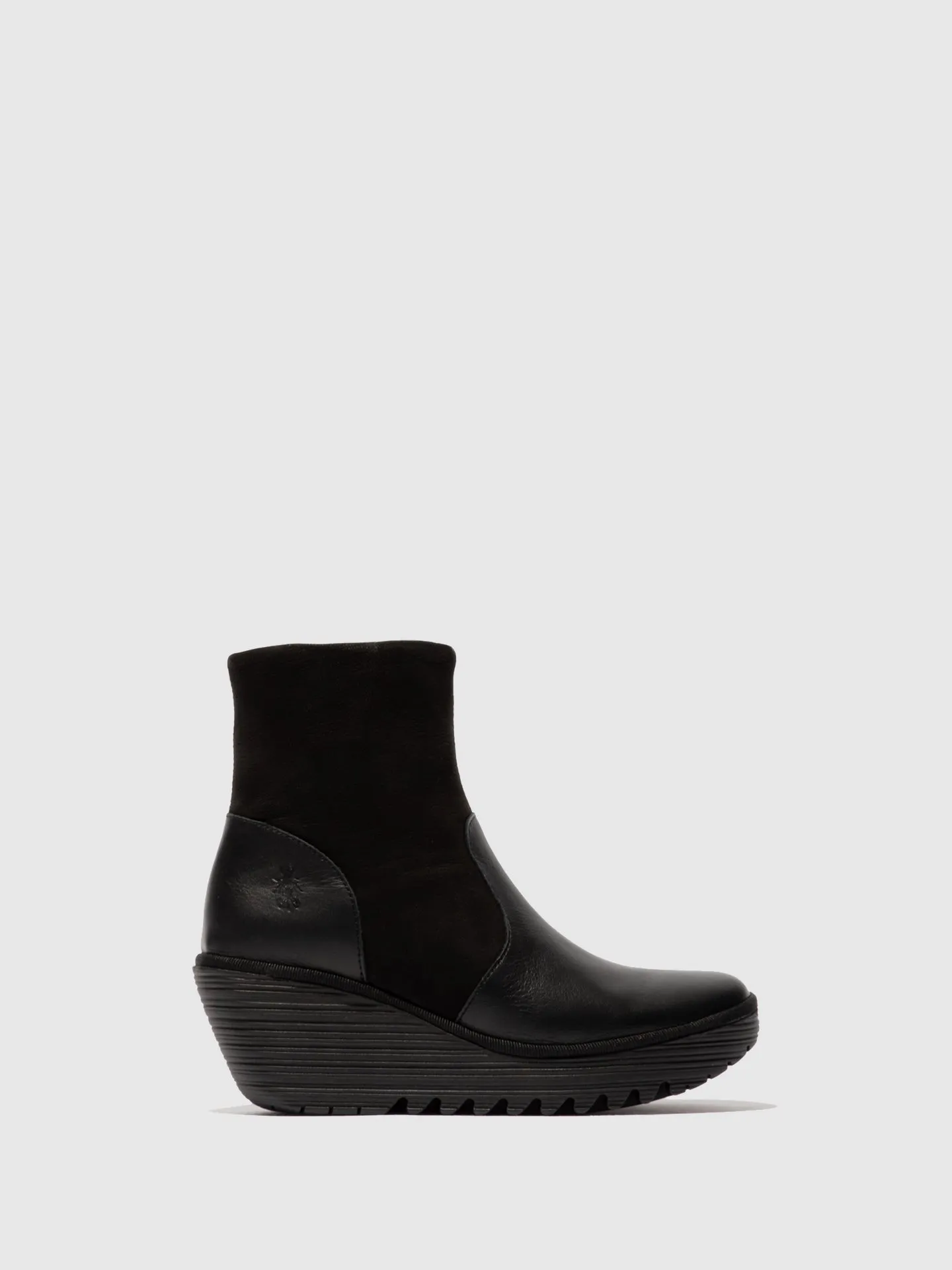 Zip Up Ankle Boots YUXI506FLY DUBLIN/CUPIDO BLACK/BLACK sold by Fly London
