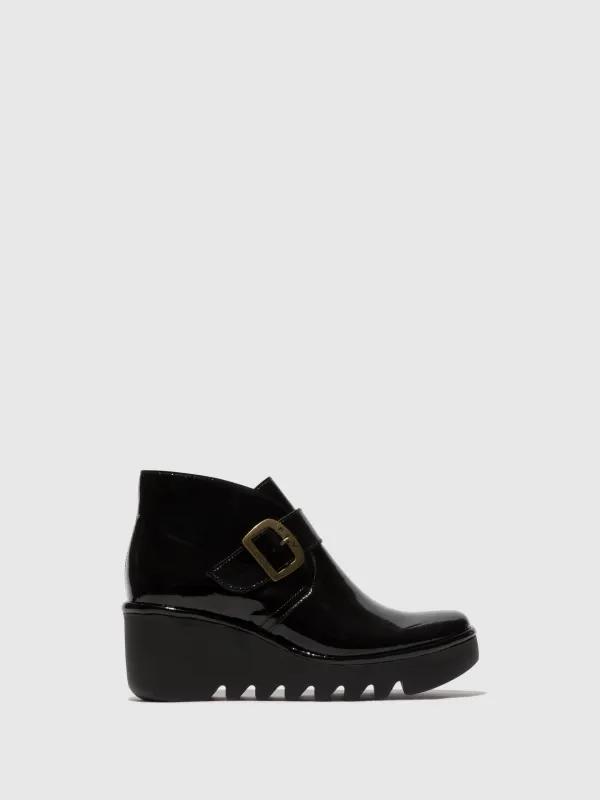 Buckle Ankle Boots BIRT397FLY ATLANTIS BLACK sold by Fly London