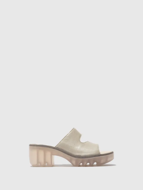 Slip-on Mules TECH493FLY SILVER made by Fly London