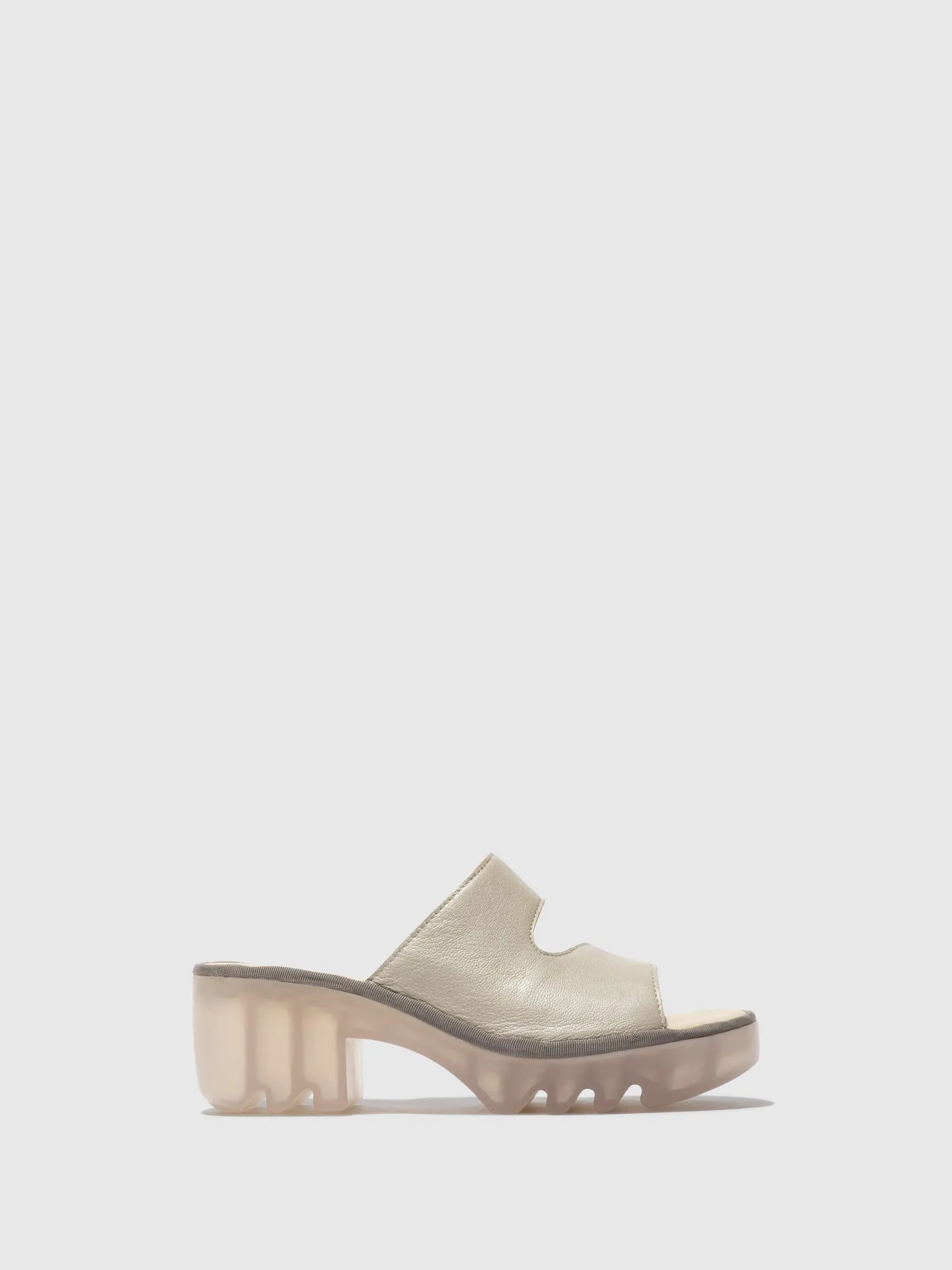 Slip-on Mules TECH493FLY SILVER sold by Fly London