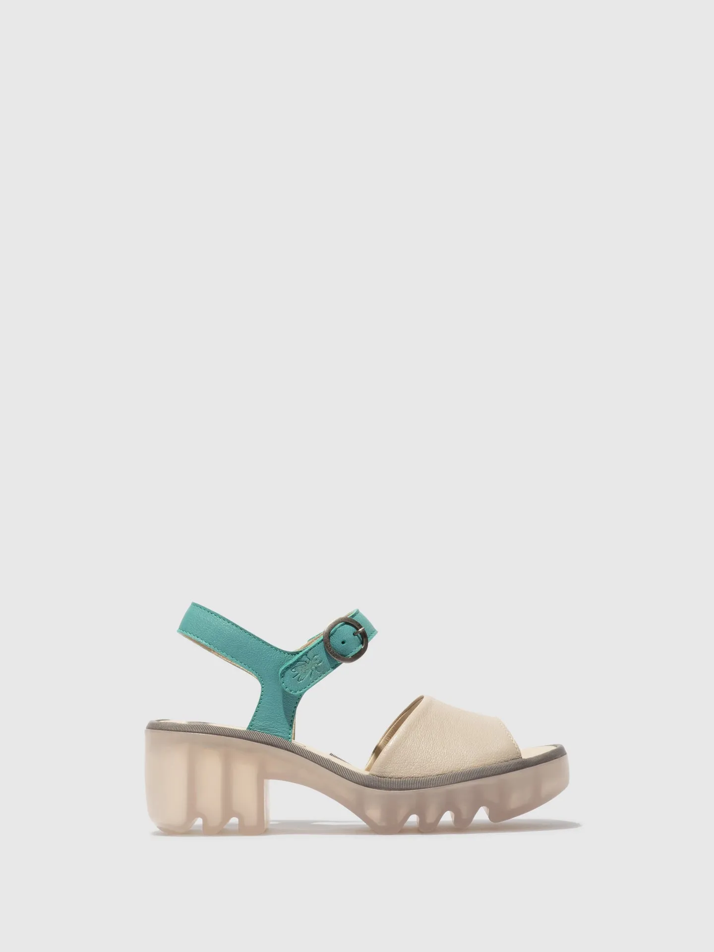 Sling-Back Sandals TULL503FLY CLOUD/ TURQUOISE sold by Fly London