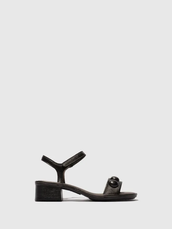Ankle Strap Sandals EXIE487FLY BLACK made by Fly London