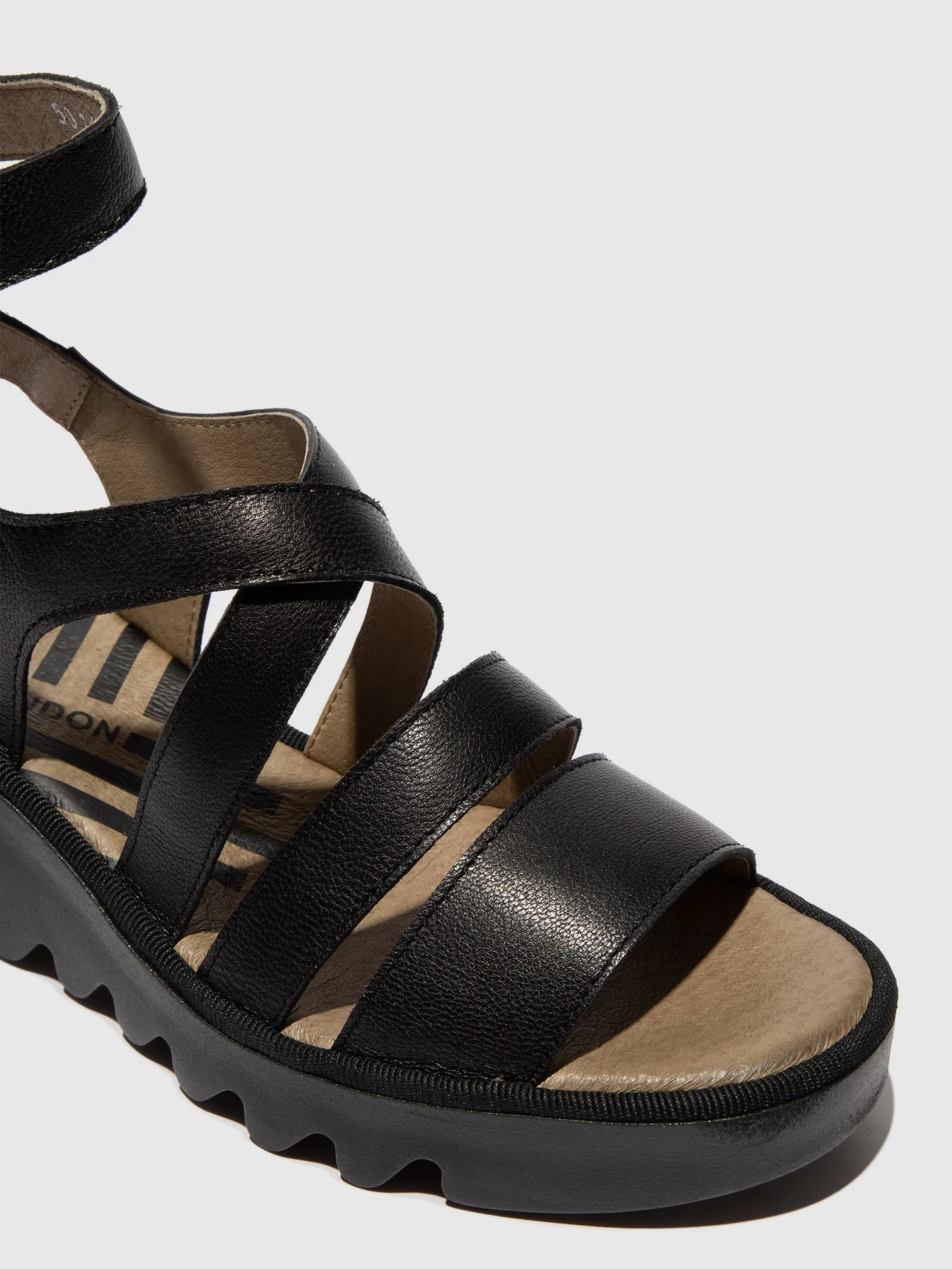 Strappy Sandals BAFY485FLY MOUSSE BLACK sold by Fly London product image thumbnail 4