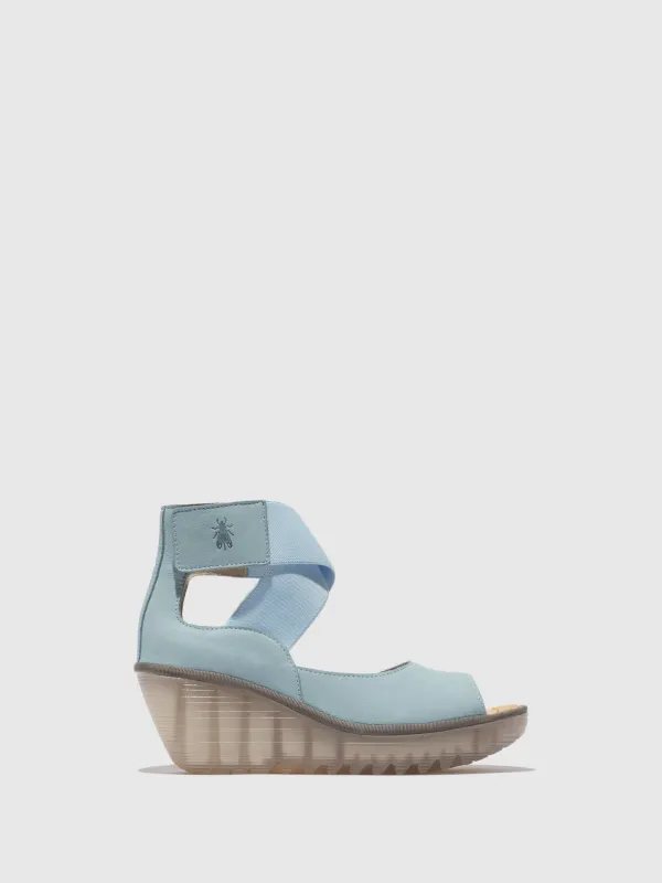 Velcro Sandals YEFI473FLY SKY BLUE sold by Fly London