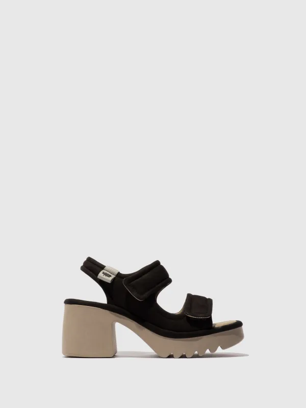 Velcro Sandals MICH501FLY BLACK sold by Fly London
