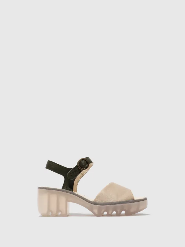Sling-Back Sandals TULL503FLY TAUPE/ KHAKI made by Fly London